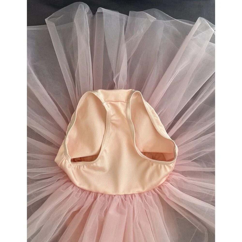 NWOT Weissman Girls Pink Sequin Tutu Dance Dress Costume SC 14385